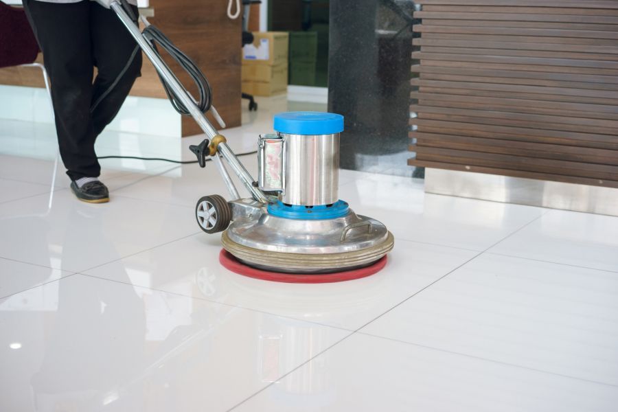Floor cleaning by Smart Clean Building Maintenance, Inc.